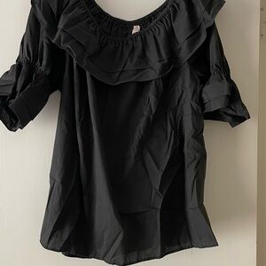 Elegant Black Women's Top